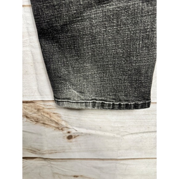 Buffalo David Bitton Jackson Straight Stretch Jeans Black Faded 36x32 Mens - Picture 10 of 11